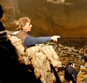 Tullio Bernabei shooting in the cave