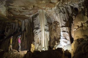 stalactites and stalagmites into the Ejidal cave