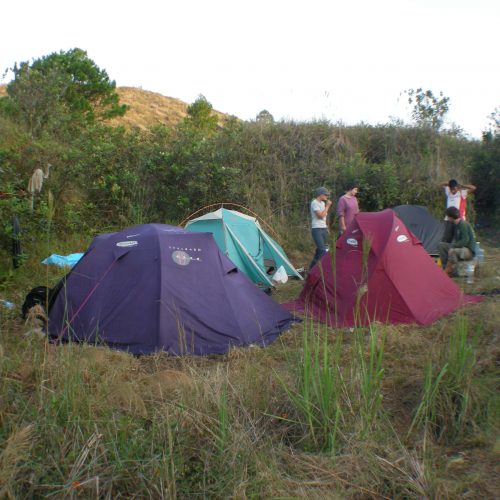 Base Camp near the Chichonal volcano